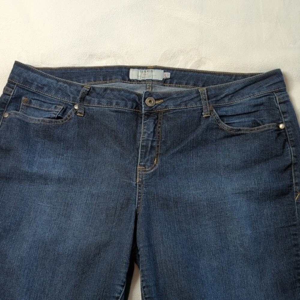 Torrid High Rise Skinny Denim Jeans Blue Wash Size 20 T Tall